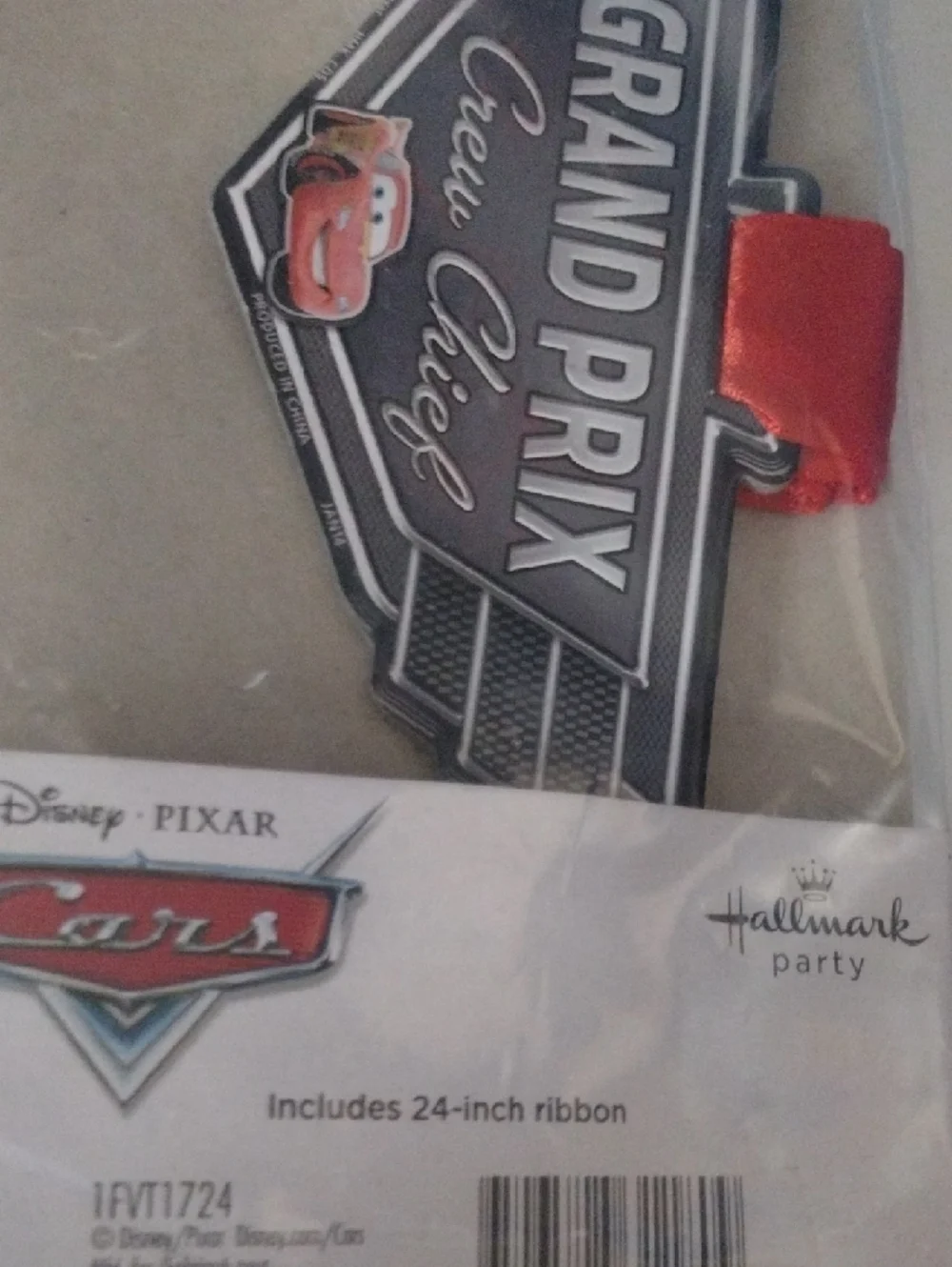 Hallmark Disney Pixar Cars Medal & Tattoos Set - Yellow/Red - Picture 6 of 9